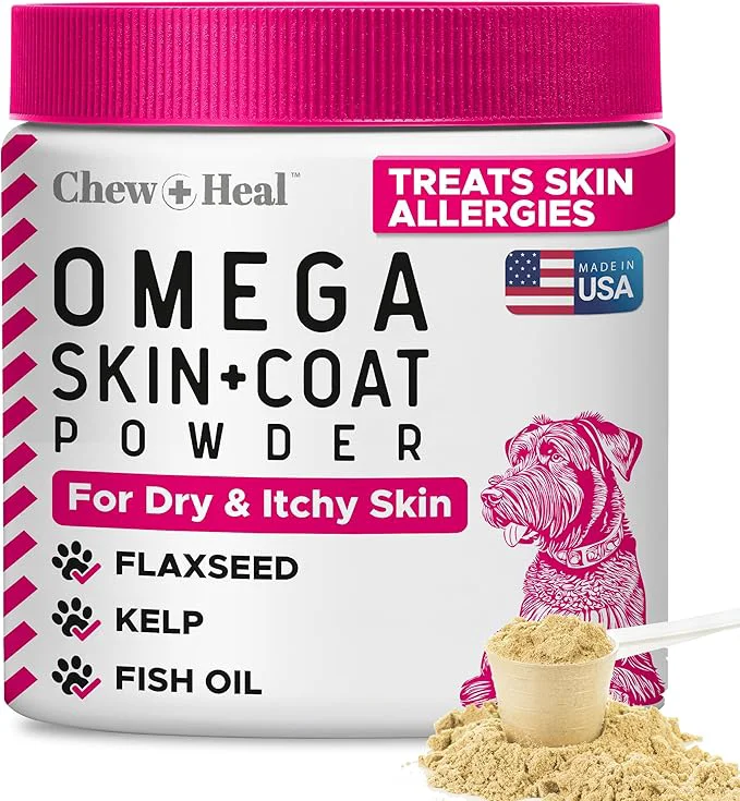 Fast Omega 3 Powder for Dogs - 14 oz of Dog Powder Supplement for Skin and Coat - Made with Omega 3 6 and 9 Fatty Acids Biotin and Vitamin C - Made in the USAAbout ThisOverview Artisan