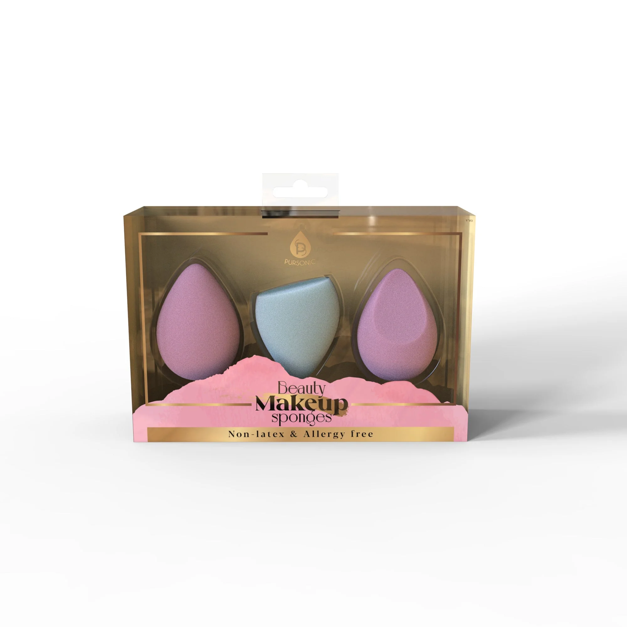World-Class 3-Pack Beauty Makeup Sponges – Multi-Shape Blenders for Application Premium Material
