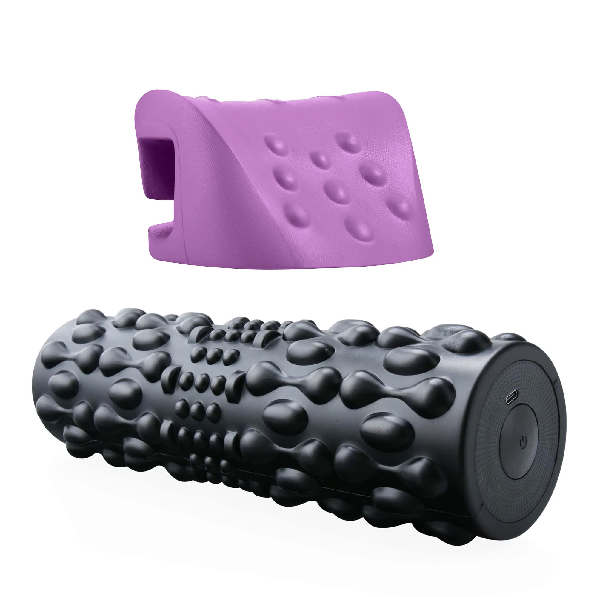 Trendy Muscle Relief Bundle Vibrating Foam Roller Neck and Shoulder Stretcher Long-Lasting