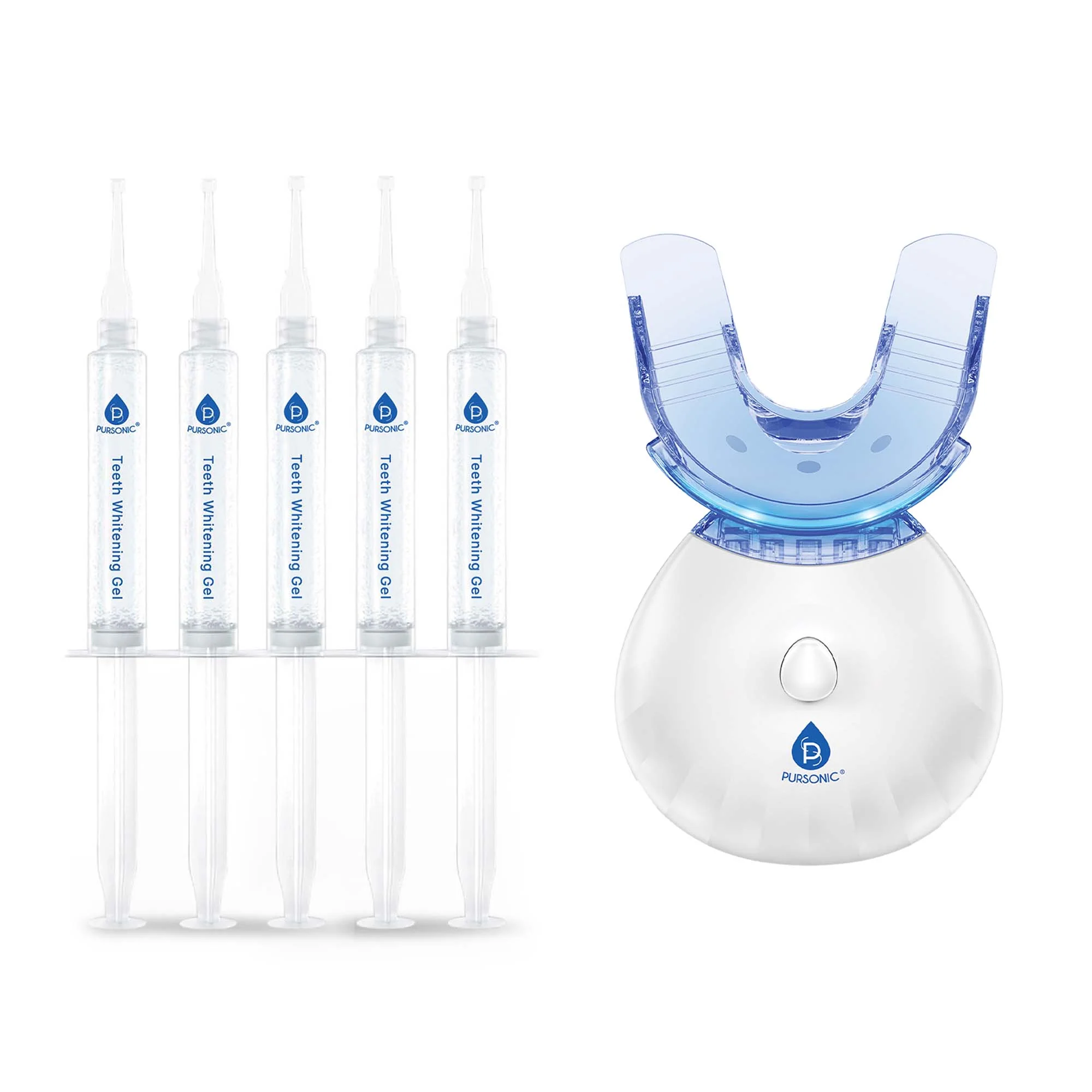 Unique Pursonic Advanced LED Teeth Whitening Solution with Additional Syringes Convenient
