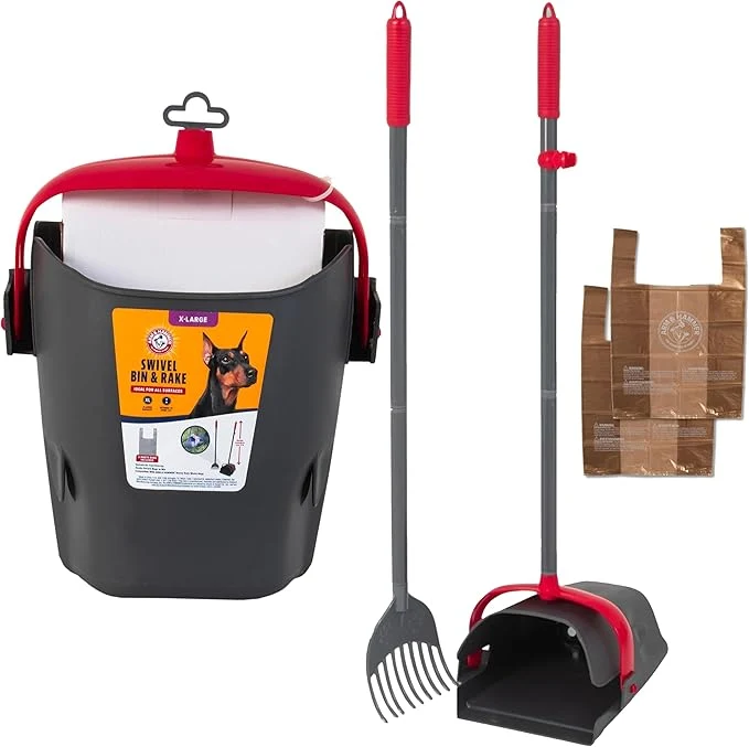 Optimized Arm Hammer Pooper Scooper for Extra Large Dogs Heavy Duty Outside Yard Dog Poop Scoop Pet Waste Clean Up with Bag Attachment - 2 Waste Bags IncludedAbout ThisOverview Comfortable