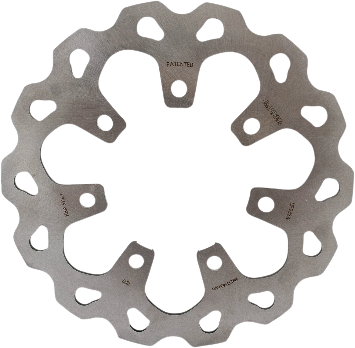 Detailed GALFER Wave Brake Rotor - Front - Solid Mount DF932W Contemporary