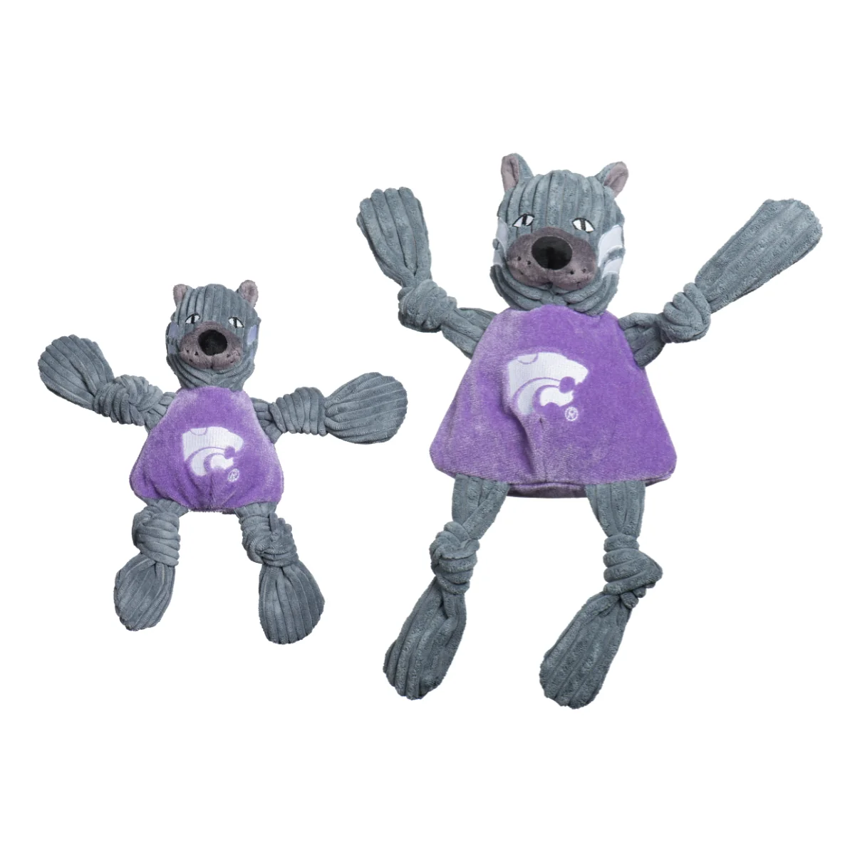 Organic NCAA Kansas State University Willie the Wildcat Knottie® Plush Dog Toy Environmentally Friendly
