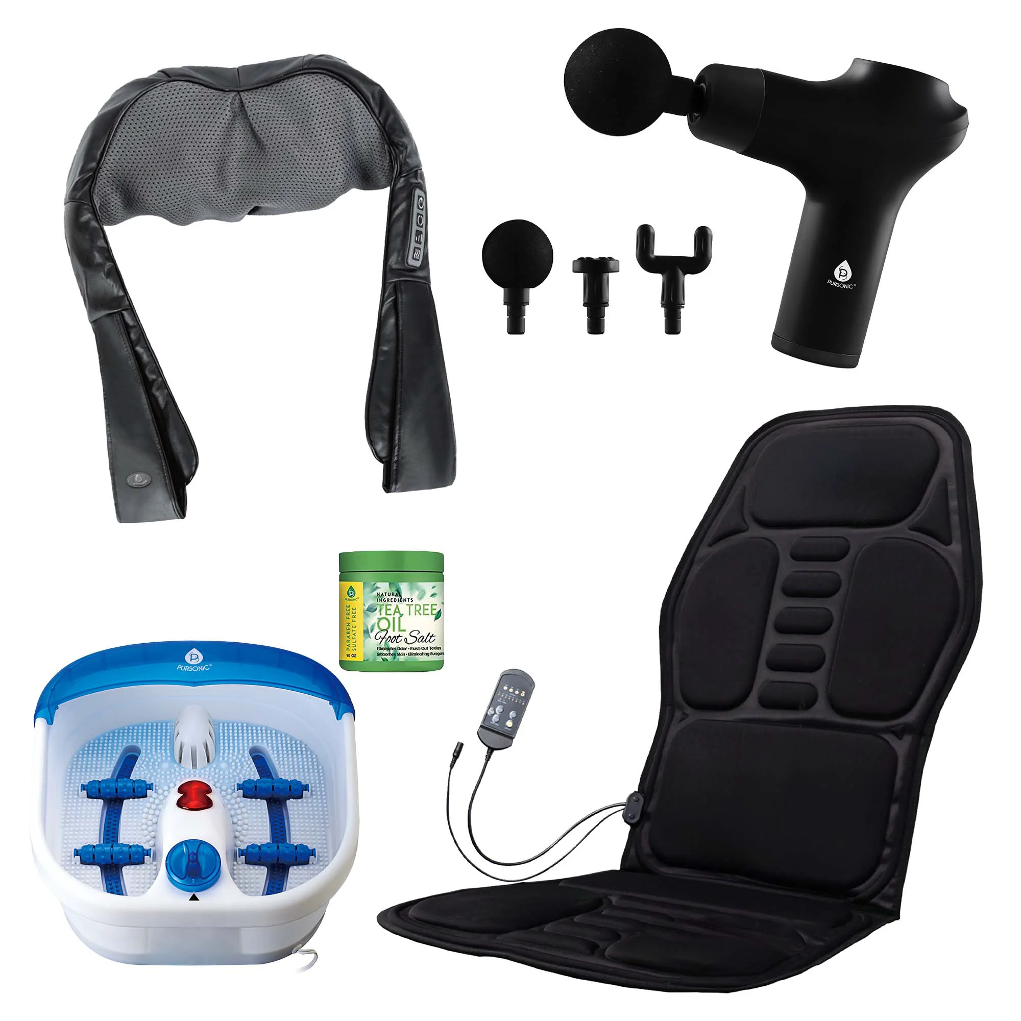 Top-Quality Pursonic Total Relaxation Bundle – Foot Spa Massage Gun and More Prestigious