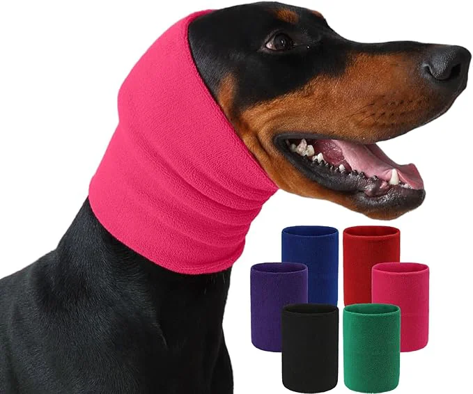 Selected Dog Cat Calming Hoodie - Anxiety Relief Ear Protector Noise-Canceling Head Cover for Grooming Bath Force Drying Thunder FireworksAbout ThisOverview Quality