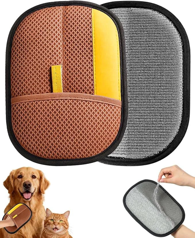 Secure Pet Hair Removal Glove Upgraded Thickened Pet Hair Remover Glove for Cats Dogs Reusable Powerful Cat Grooming Gloves Pet Hair Remover Tool for Clothing Couch Furniture Car SeatsAbout This Prestigious