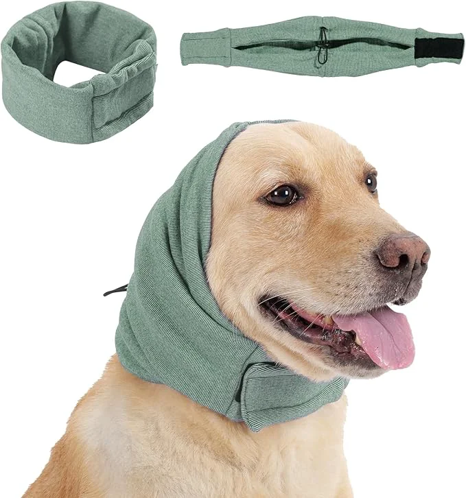 Artisan Dog Calming Hoodie No Shake Ear Wraps for Dogs Adjustable Dog Ear Muffs for Noise Protection Ear Wrap Head Cover for Head Warp Anxiety Relief Hematoma Grooming and Force DryingAbout ThisOverview Traditional