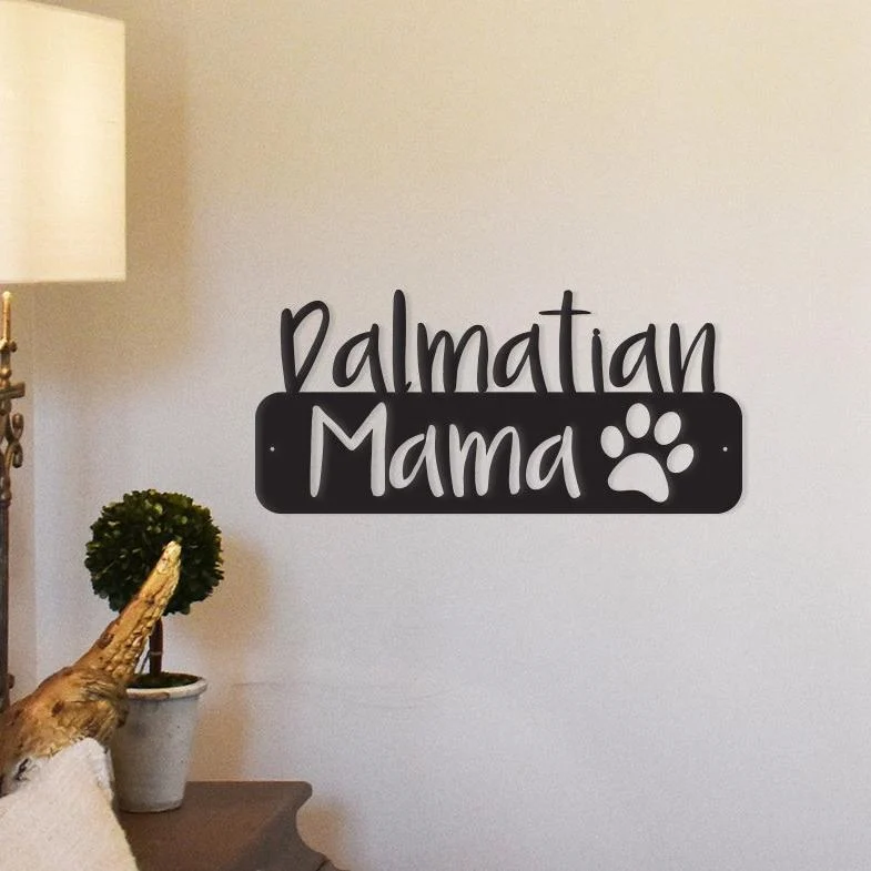 Contemporary Dalmatian Mama - Metal Wall Art Décor Exclusive