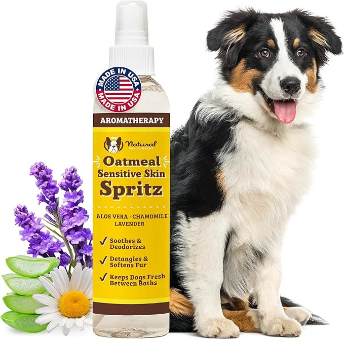 Breathable Natural Dog Company Sensitive Skin Deodorizing Spray 8 oz – Hypoallergenic Neutral-Scent Dog Spritz with Aloe Oatmeal Lavender – of Sulfates Parabens Artificial FragranceAbout ThisOverview Casual