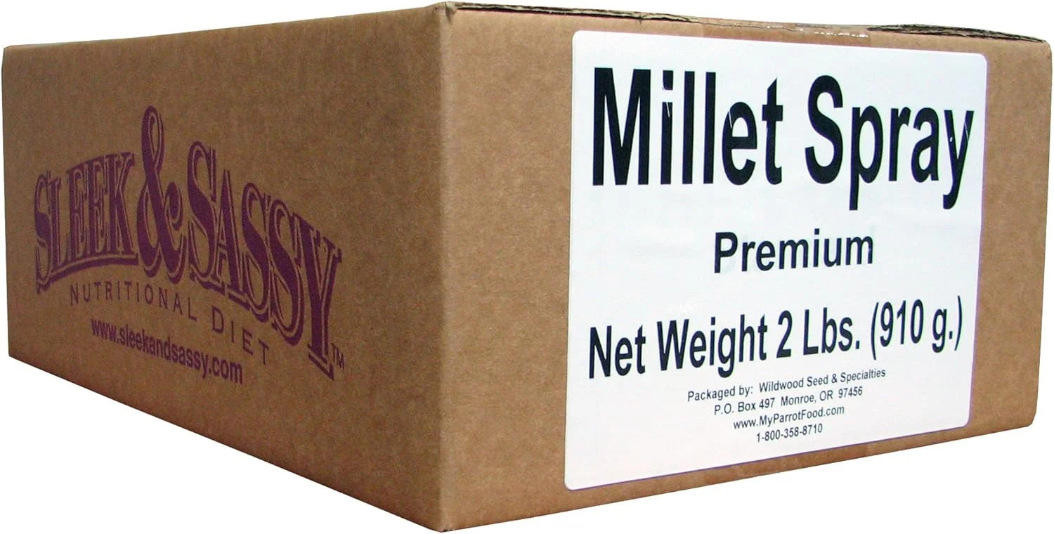 User-Friendly SLEEK SASSY Golden Farms® Premium Millet Spray for Birds 2 Lbs. Selected