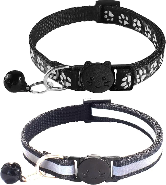 Breathable 2 Pack Breakaway Cat Collars Professional