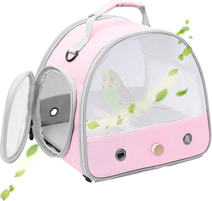 Convenient Bird Carrier Portable Small Bird Parrot Parakeet Carrier Reliable