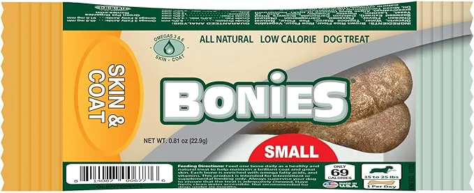 Elite Bonies Natural Skin Coat Formula Small-Sized Single Bone - Promote Silky Coat Healthy Skin Healthy Teeth Fresh Breath Low Calories - Chicken Flavor Small Dog 1 BoneAbout This Exceptional