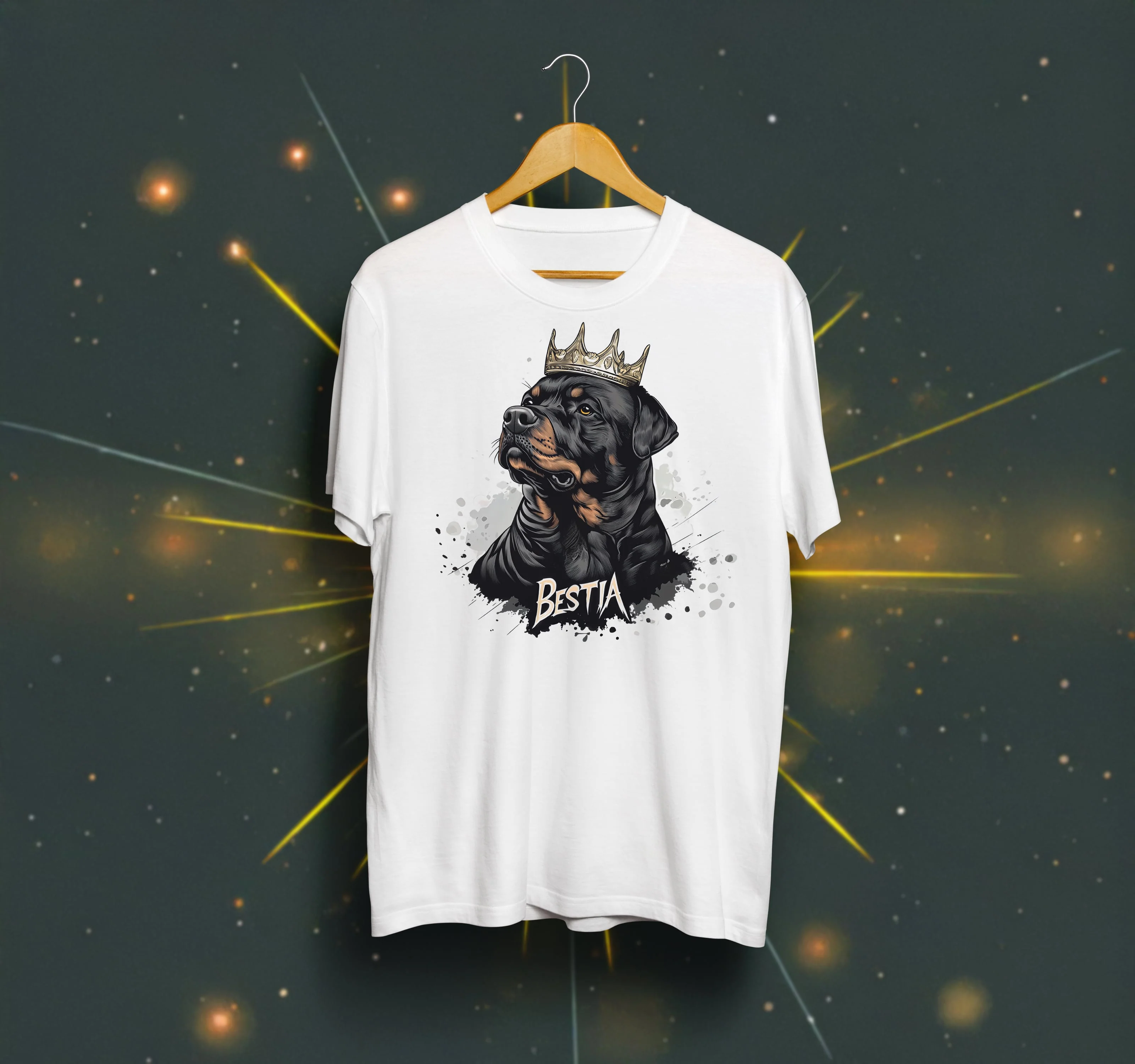 Advanced Rottweiler T-shirt White Breathable