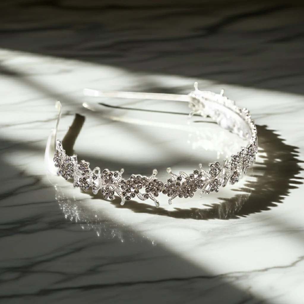 Elite Bride to the Hustle Tiara Royalty Crown Party or Bridal Hair Accessory Clean