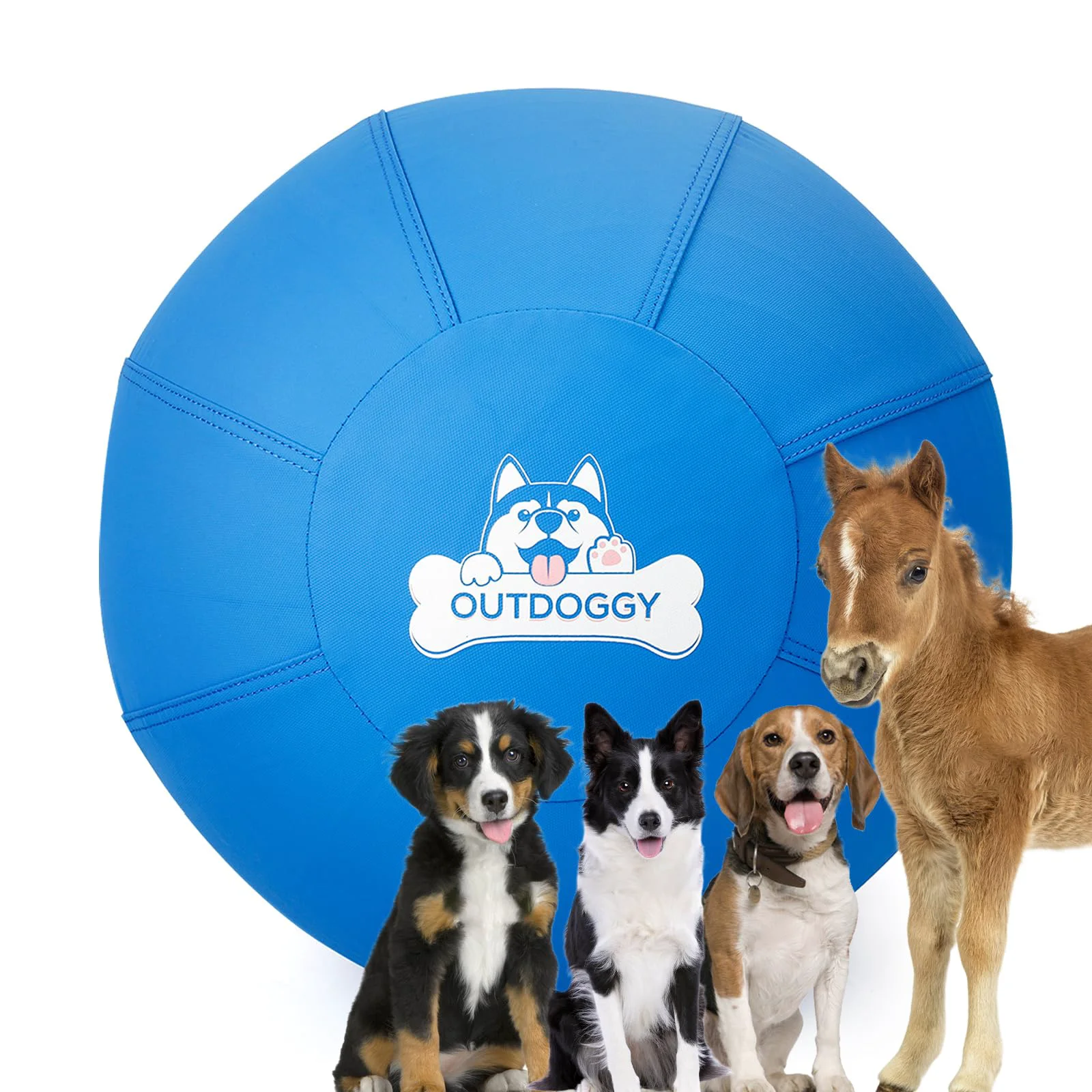 Breathable Outdoggy Herding Ball for Dogs 22 Inch – Dual-Layer Heavy-Duty Backyard Training Ball Official