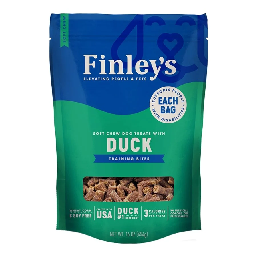 Contemporary Finley's Soft Chew Training Bites Dog Treats Duck Recipe 16-oz Authentic