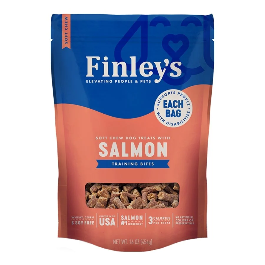Casual Finley's Soft Chew Training Bites Dog Treats Salmon Recipe 16-oz Durable