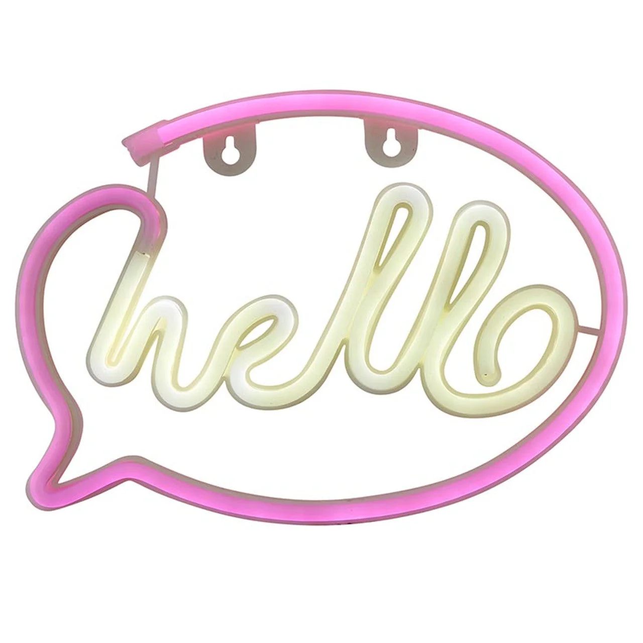 World-Class Hello Neon LED Light Wall Art Sign Stylish