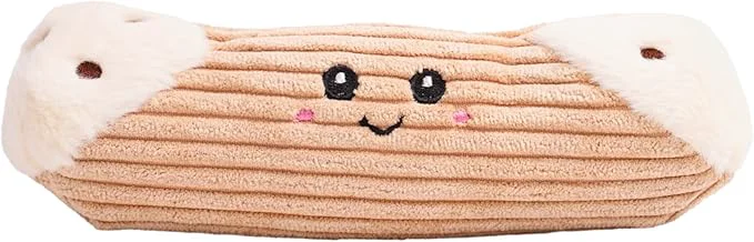 Versatile Squeaky Dog Plush Toy Bakery Bite_Stick Collection 8 for Small and Medium Dogs Cannoli Small About This Durable
