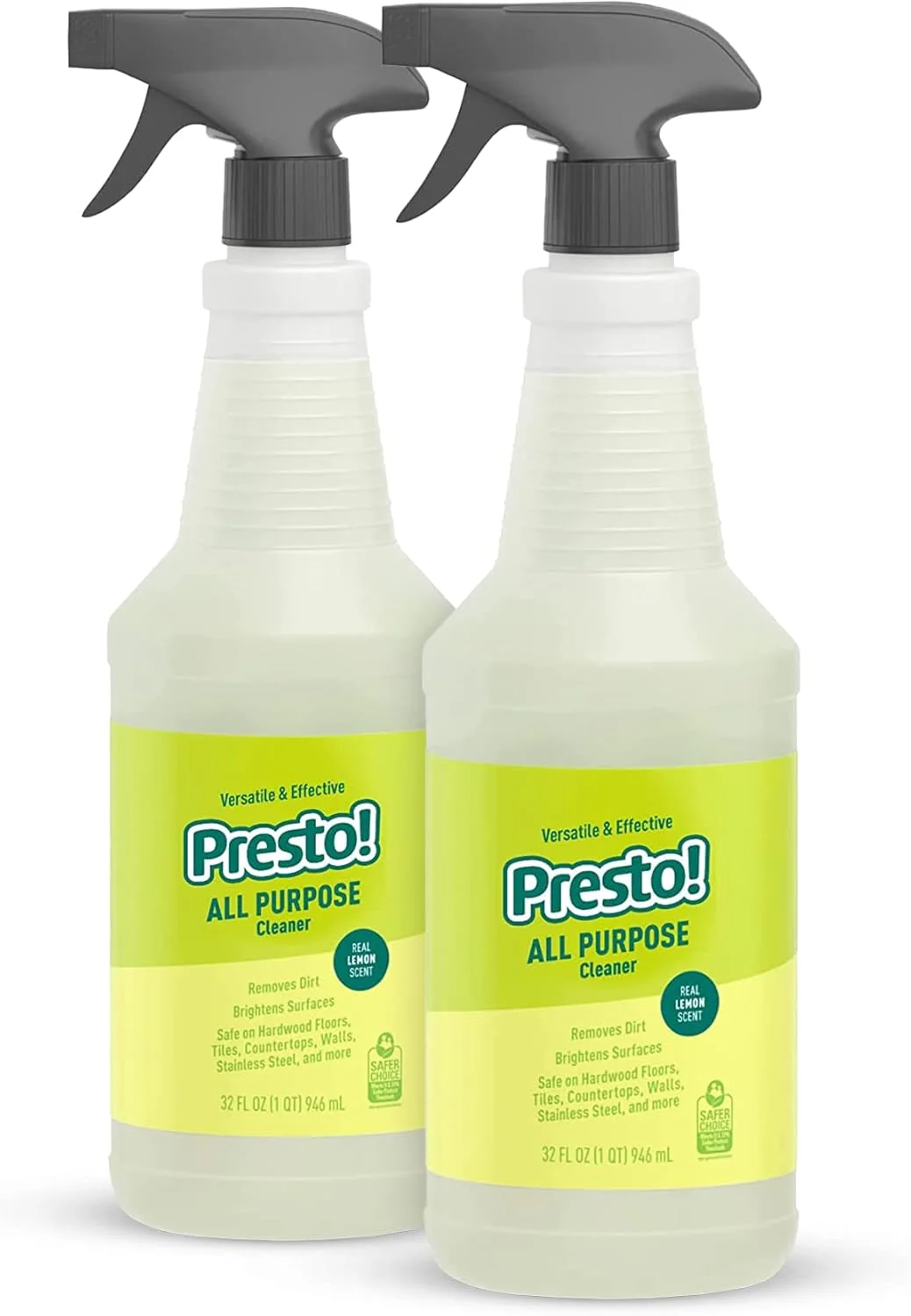 Efficient Amazon Brand – Presto All Purpose Cleaner Lemon Scent 32 fl oz Pack of 2 Original