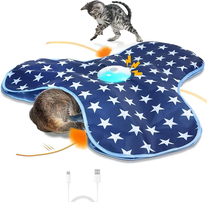 Reusable Interactive Cat Toy Rechargeable Cat Exercise Toys Verified