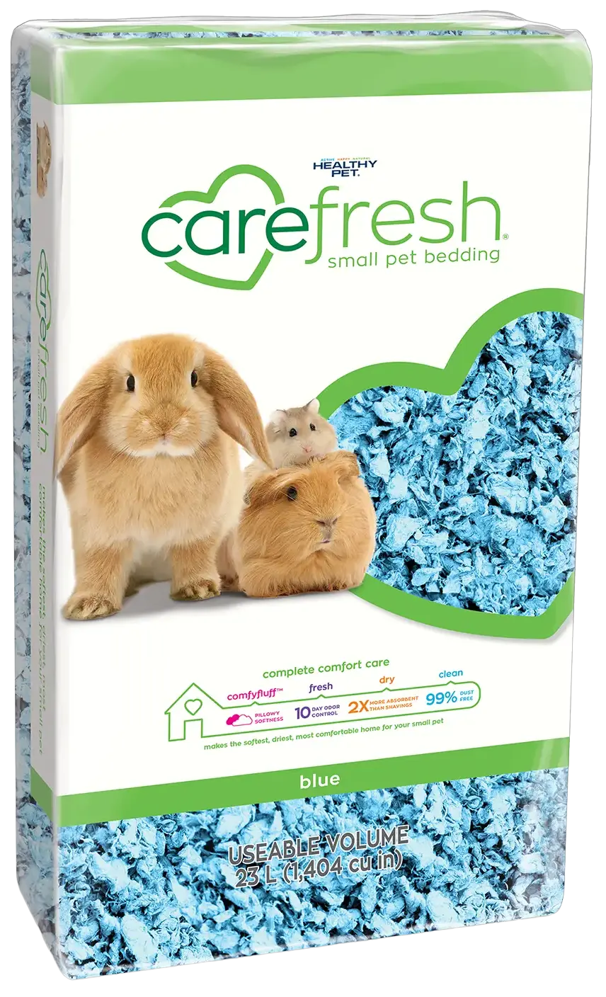 Proven Carefresh Complete Comfort Blue Paper Bedding for Small Animals 23 Liters Breathable
