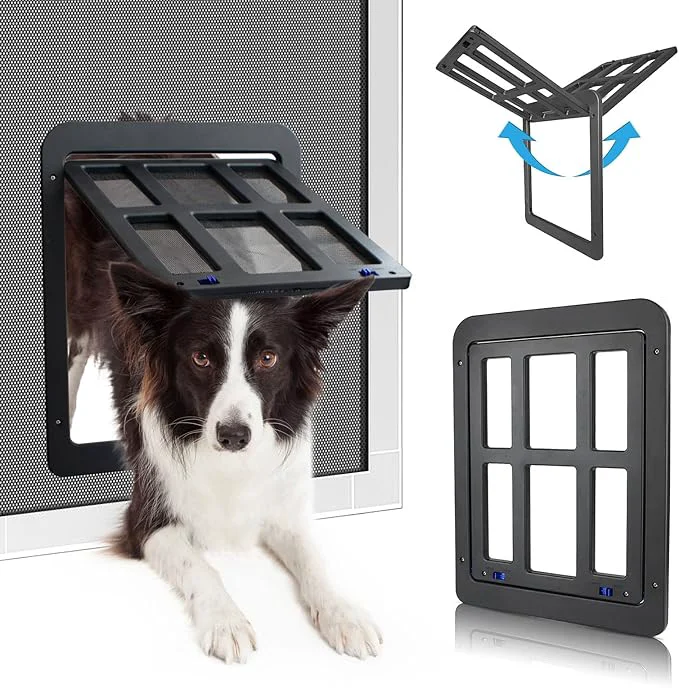 Proven PETLESO Dog Door for Sliding Door Lockable Dog Screen Door Soft