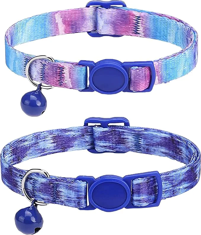 Artisan SOLMOONY Cute Cat Collar for Girl Boy Colorful Breakaway Cat Collars Superior