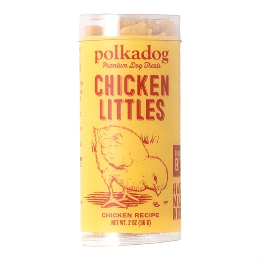 Healthy Polkadog Chicken Littles Training Bites Crunchy Dehydrated Dog Cat Treats 2-oz Convenient
