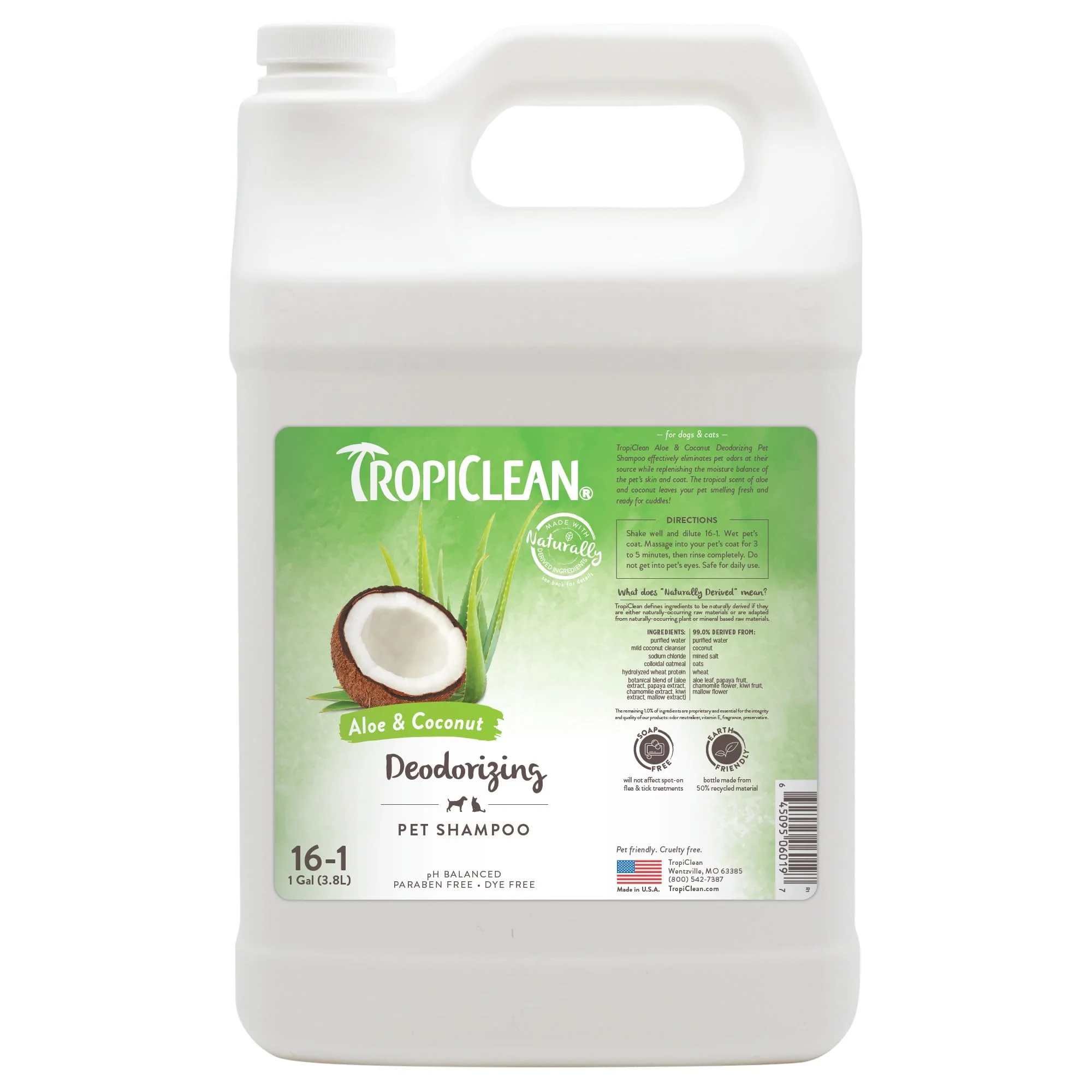 Outstanding TropiClean Deodorizing Dog Shampoo – Odor Control with Aloe Coconut 1 Gallon Unique