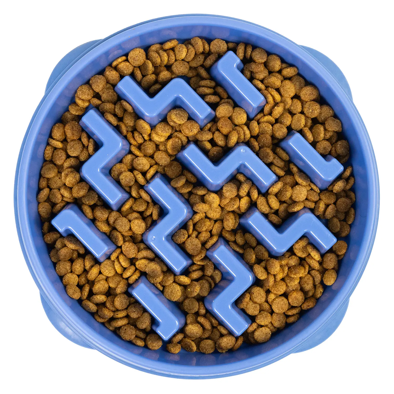 World-Class Outward Hound Fun Feeder Interactive Dog Bowl Slow Feeder Blue Large Convenient