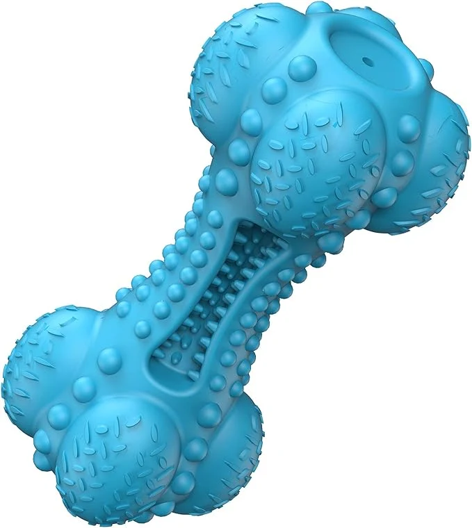High-Grade SCHITEC Squeaky Dog Chew Toy Tough Durable Natural Rubber Bone with Toothbrush Indestructible for Aggressive Chewers Large Medium Breed Teeth CleaningAbout This World-Class
