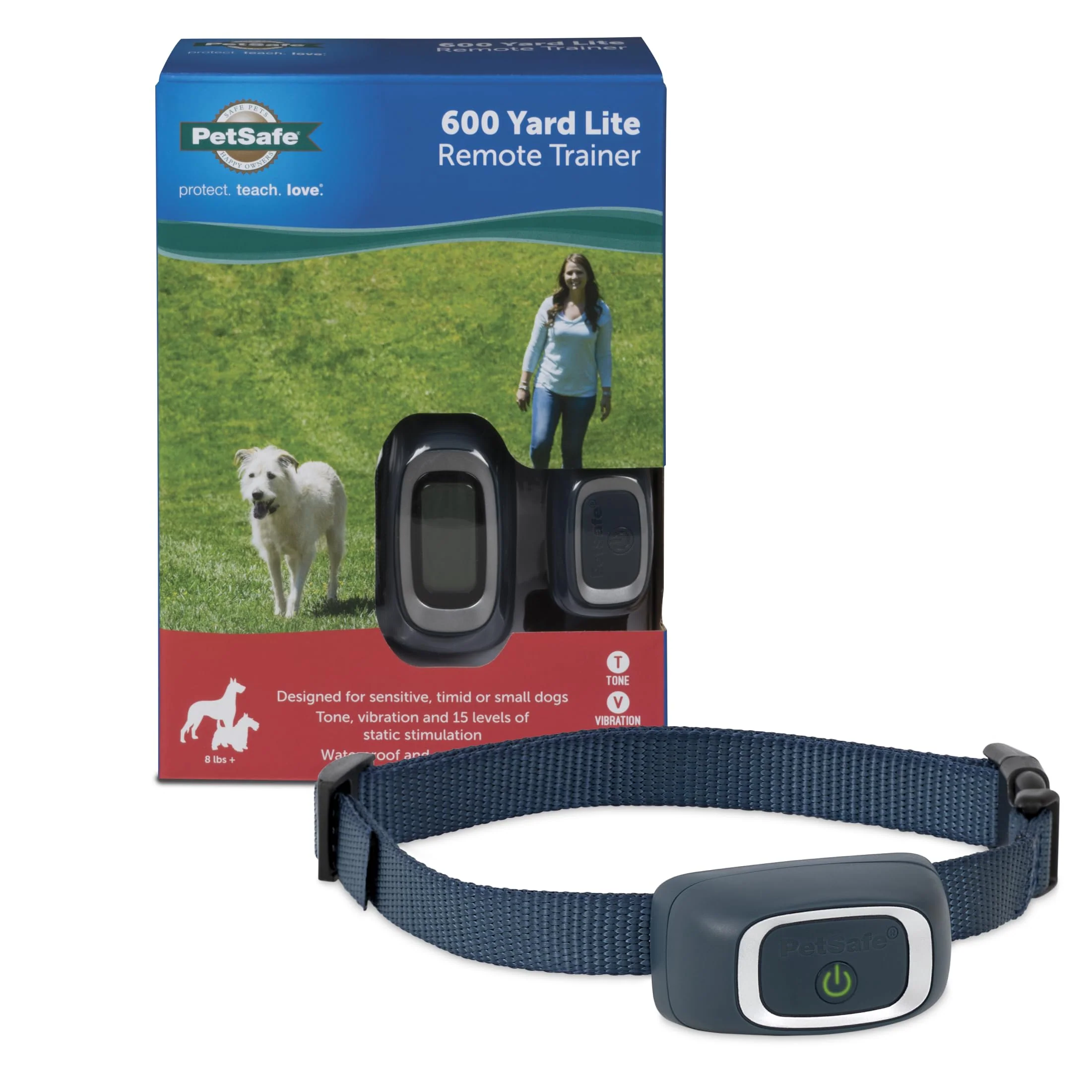 Trendy PetSafe 600 Yard Lite Remote Training Collar for Small to Medium Dogs 15 Static Levels Tone Vibration Powerful