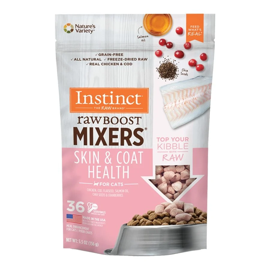 Enhanced Instinct Raw Boost Mixers Skin Coat Health ze-Dried Cat Food Topper 5.5-oz High-Quality