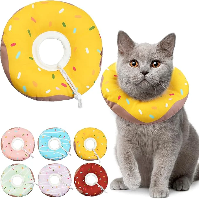 Clean Cat Cone Collar Soft Waterproof Cat Recovery Collars Spay Cones to Stop Responsible
