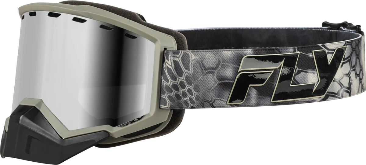 Selected Focus Snow Goggle SE Kryptek W Silver Mirror Smoke Lens Clean