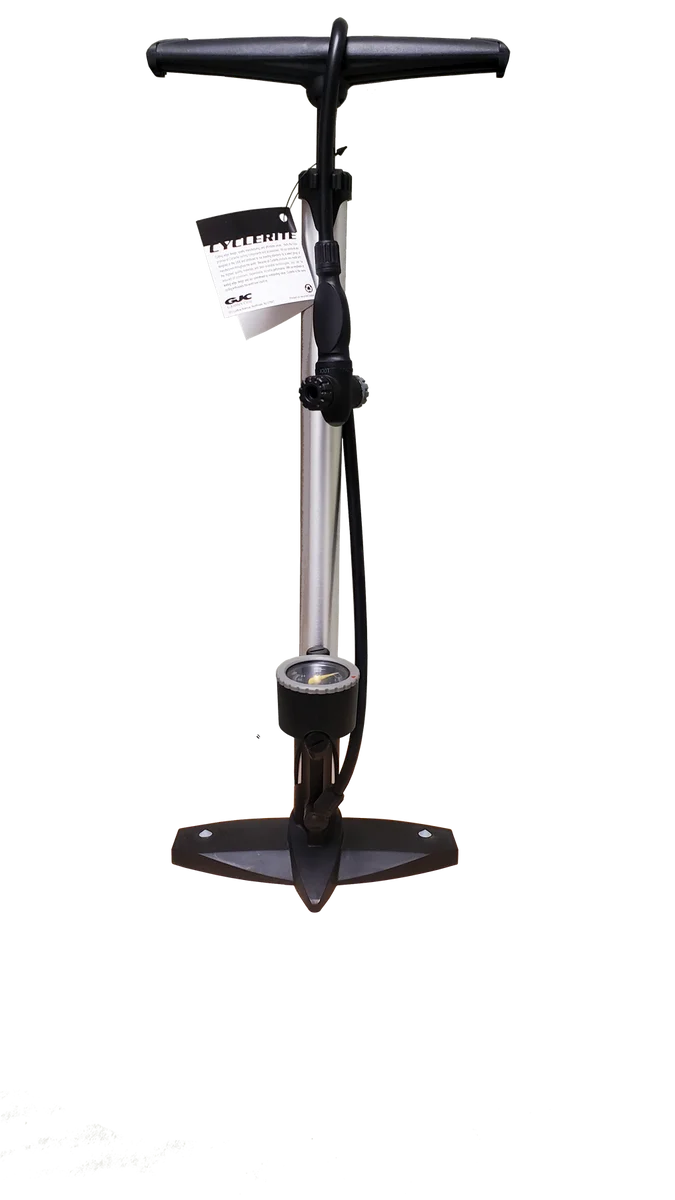 World-Class Cyclerite - Alloy Floor Pump Dual Head High-Quality