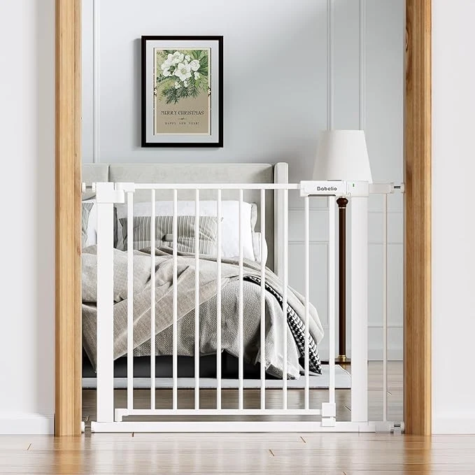 Breathable BABELIO Baby Gate for Doorways and Stairs 36-41 Pet Gate Fashionable