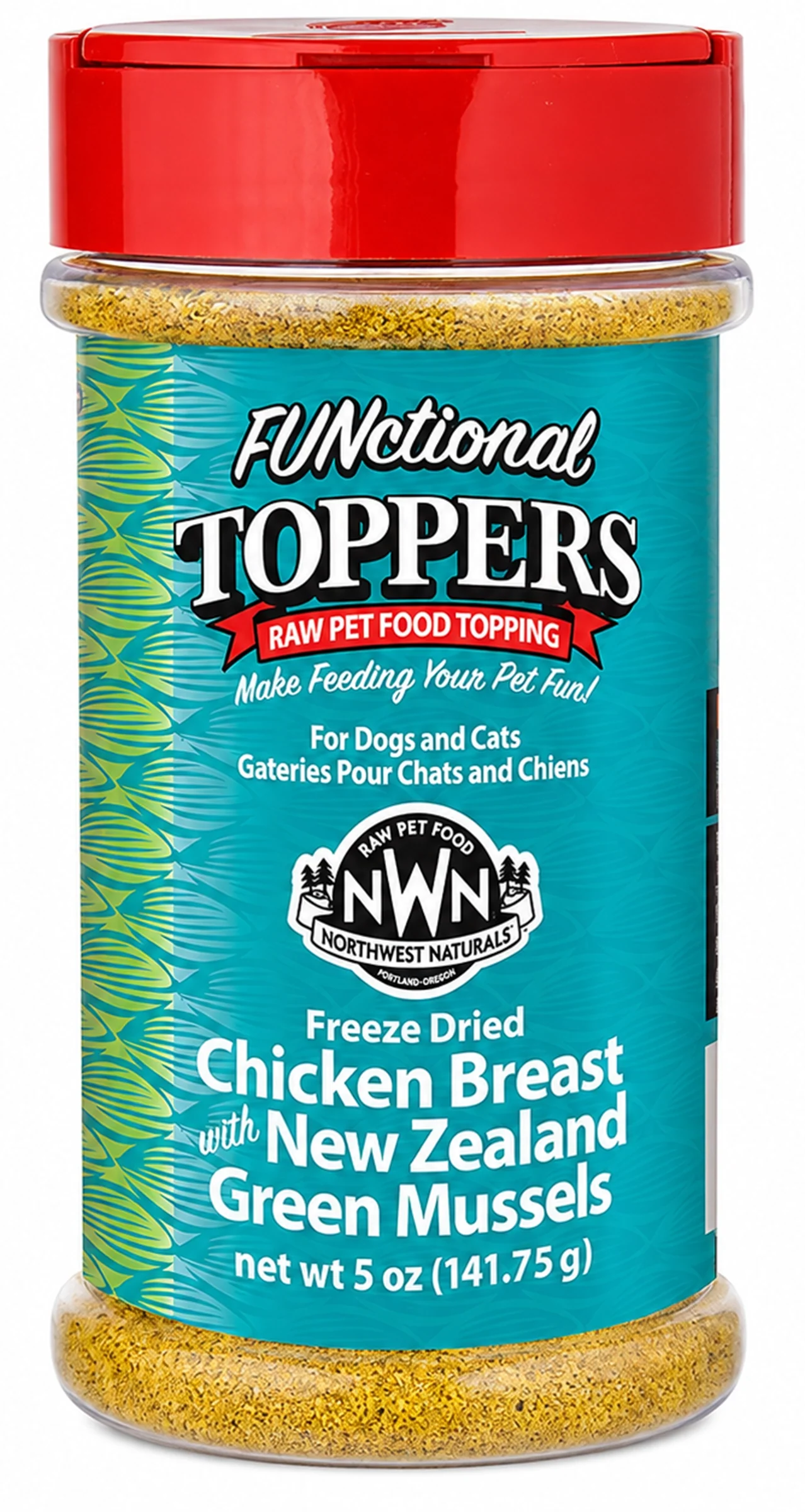 Reusable Northwest Naturals Functional ze Dried Dog Cat Food Topper Chicken Breast with Green Mussels 5-oz User-Friendly