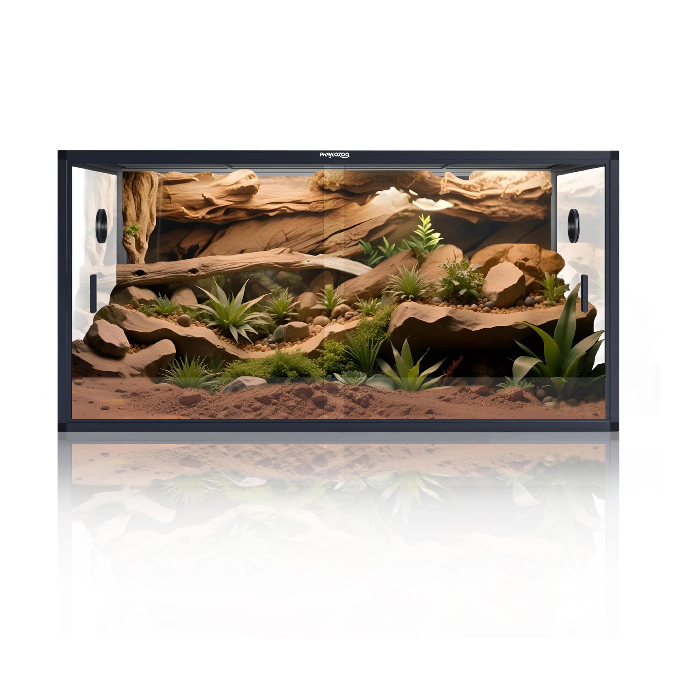 Casual Phailozoo 120 Gallon Bearded Dragon Tank 48x24x24 Reptile Enclosure Optimized