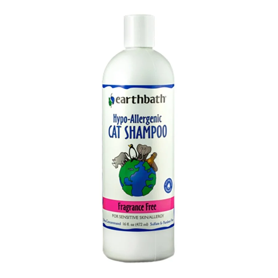 Fashionable Earthbath Hypo-Allergenic Fragrance Cat Shampoo 16-oz Excellent