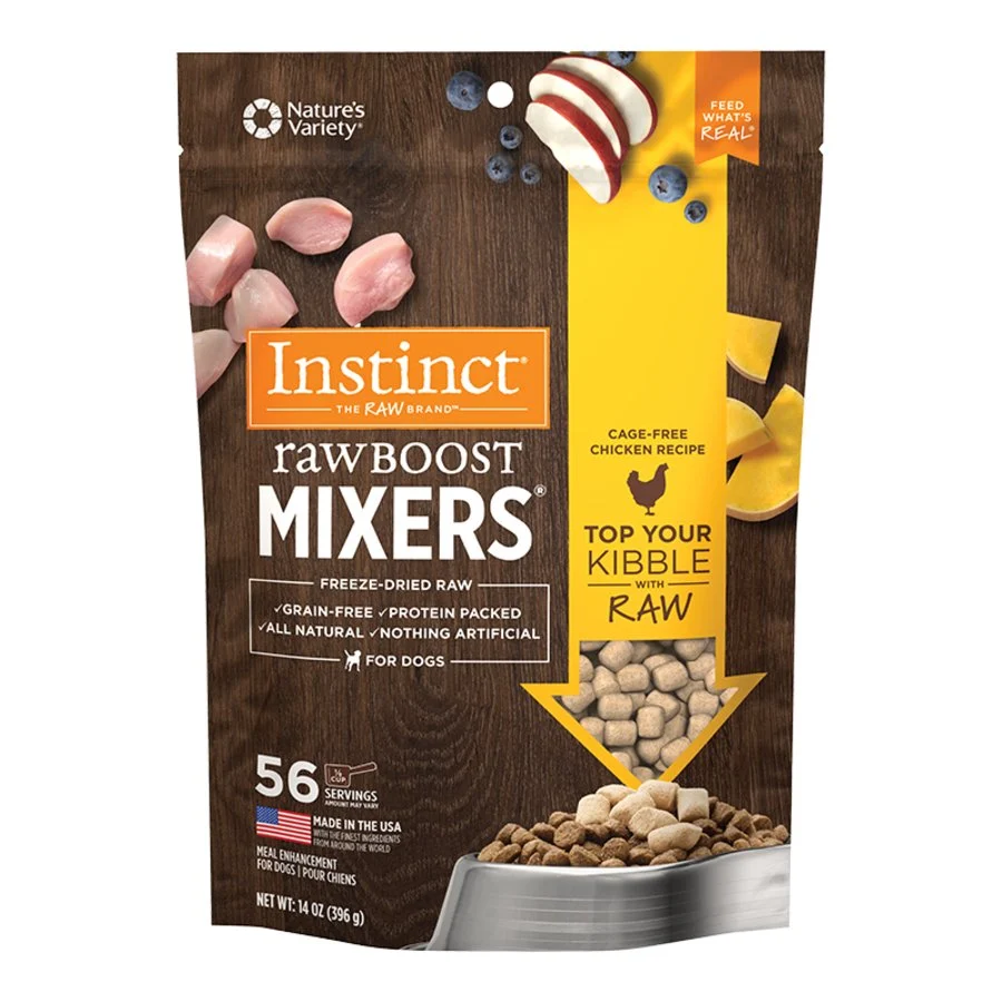 Reusable Instinct Raw Boost Mixers ze-Dried Dog Food Topper Chicken Recipe 14-oz Functional