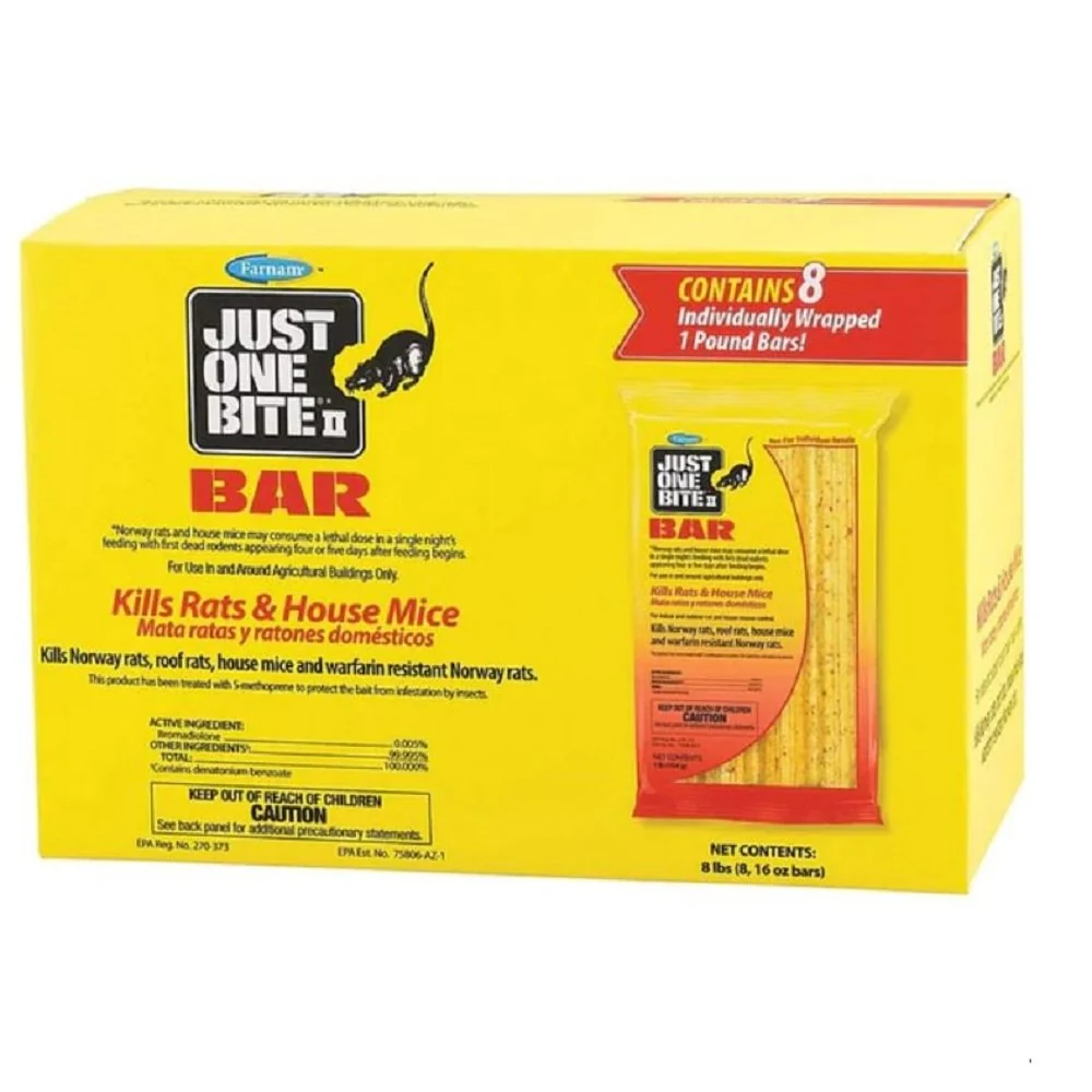 Fine Farnam Just One Bite II Rat Mouse Bars 8-Count 8-lb Detailed