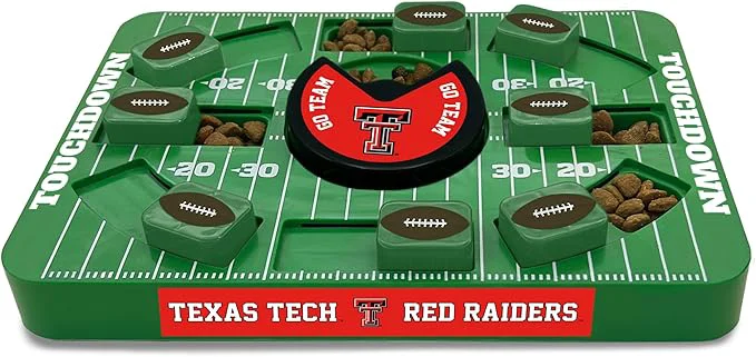 Soft Pets First NCAA Texas TECH Large Puzzle Toy - Interactive Dog Treat and Slow Feeding ToyAbout This Effective