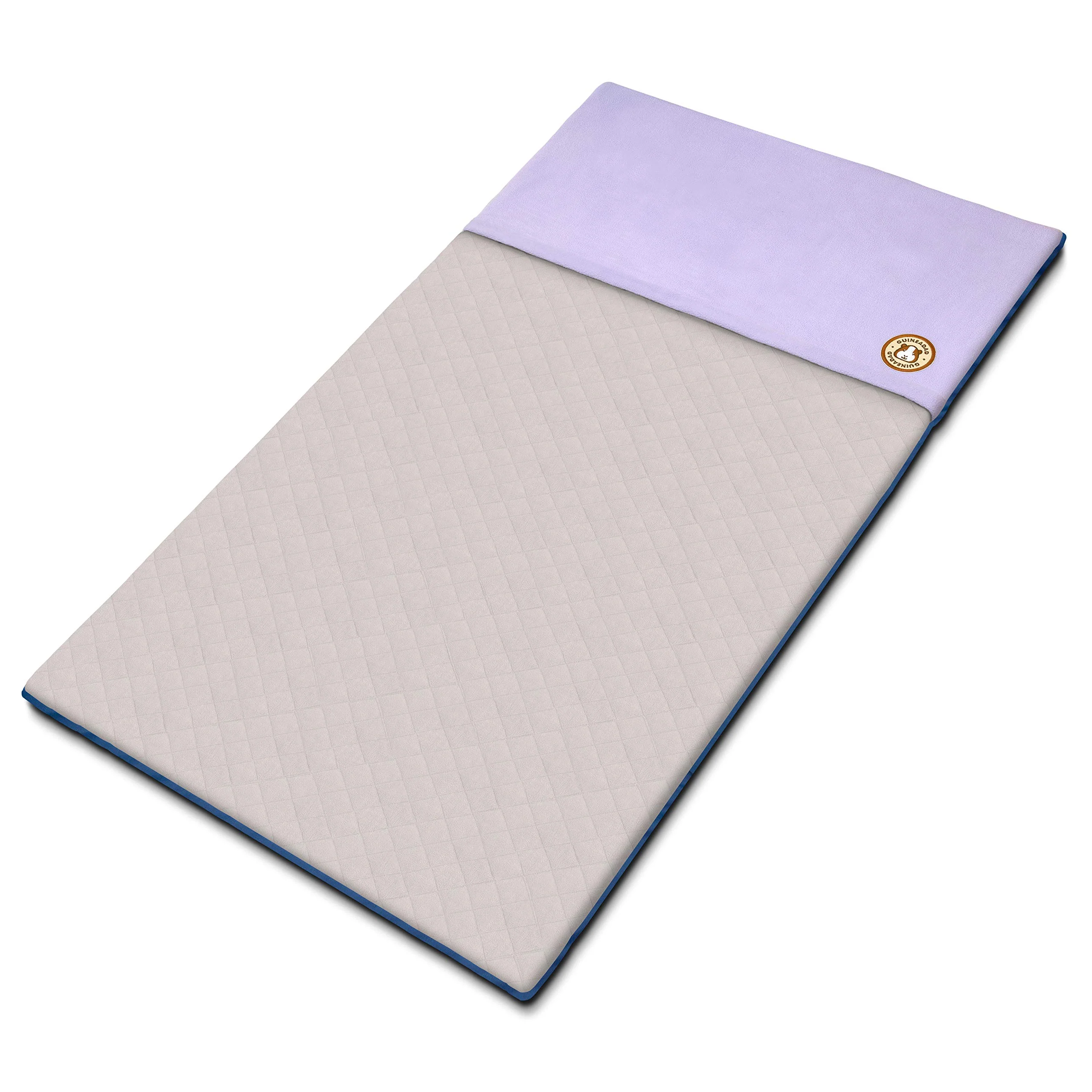 Efficient GuineaDad Reusable Cage Liner – Purple Fleece Bedding with Burrowing Pocket Bamboo Core Waterproof Bottom Fits C C 2x4 Solid