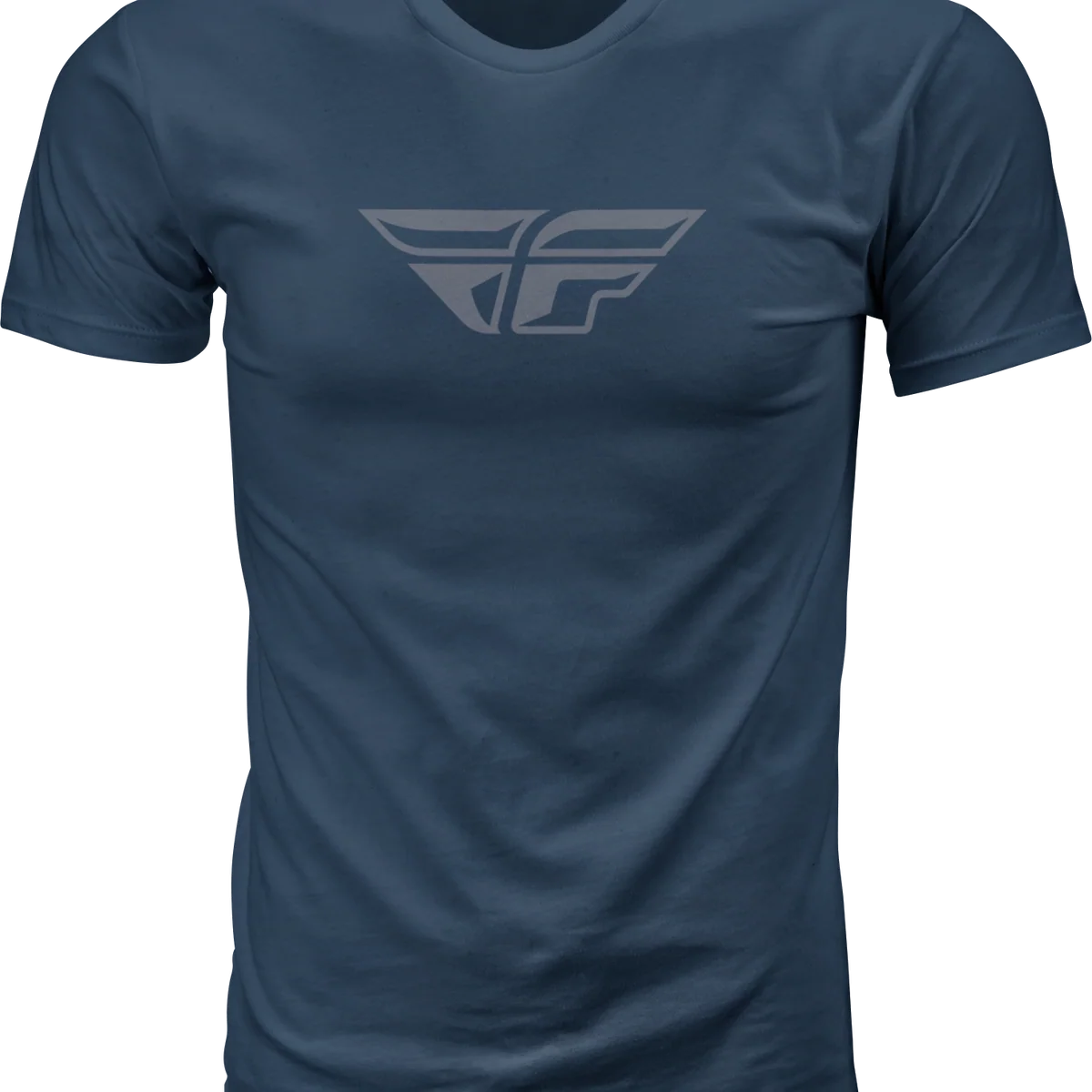 Sustainable Fly F Wing Tee Midnight Navy Grey Md Sophisticated