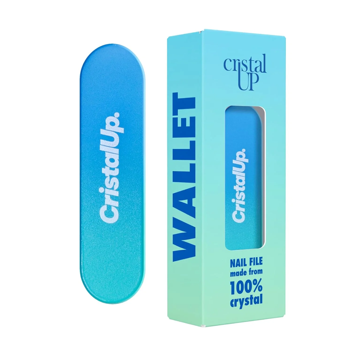 Reusable Crystal Nail File 1.6 in Mini Glass File I for Wallet Durable Gentle on Nails for Travel Home Office and On the Go Compact for Quick Touch Ups Exclusive