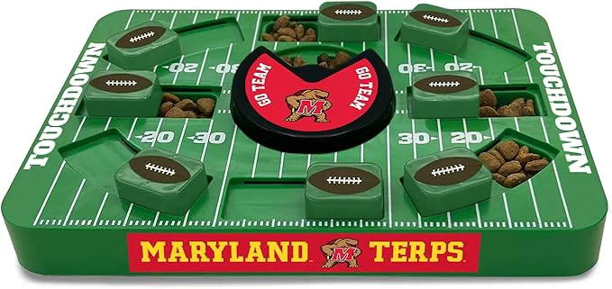 Prestigious Pets First NCAA Maryland Large Puzzle Toy - Interactive Treat and Slow Feeding Toy for Dogs New Large SizeAbout This Advanced