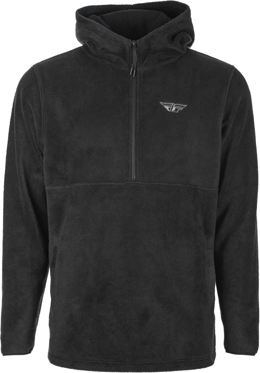 Trendy Fly Half Zip Pullover Hoodie Black Sm Authentic